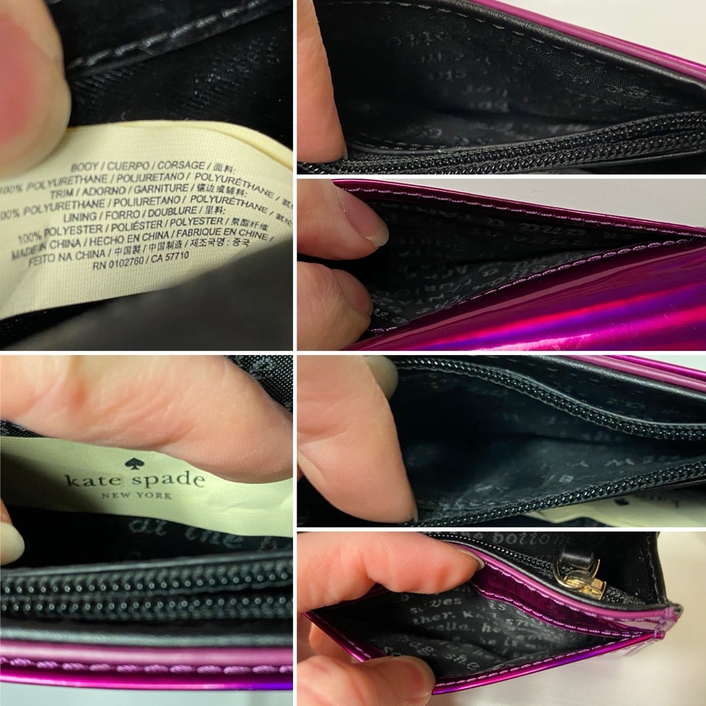 Kate Spade EUC Rainer Lane Iridescent Darla Keychain Wallet - Picture 6 of 7